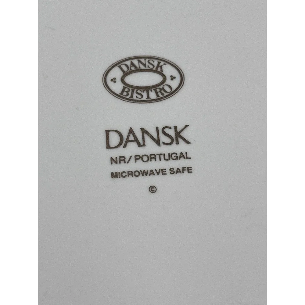 Dansk Bistro Christianshavn Blue Salad Plates SET OF 3 Portugal 8 3/4